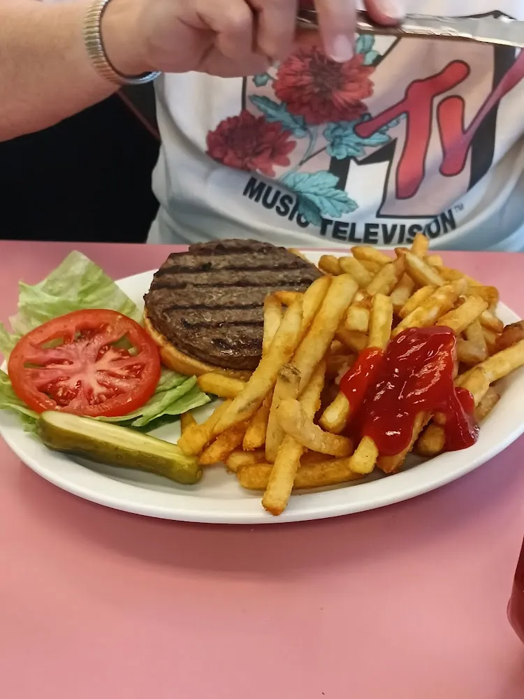 Hamburger and Fries