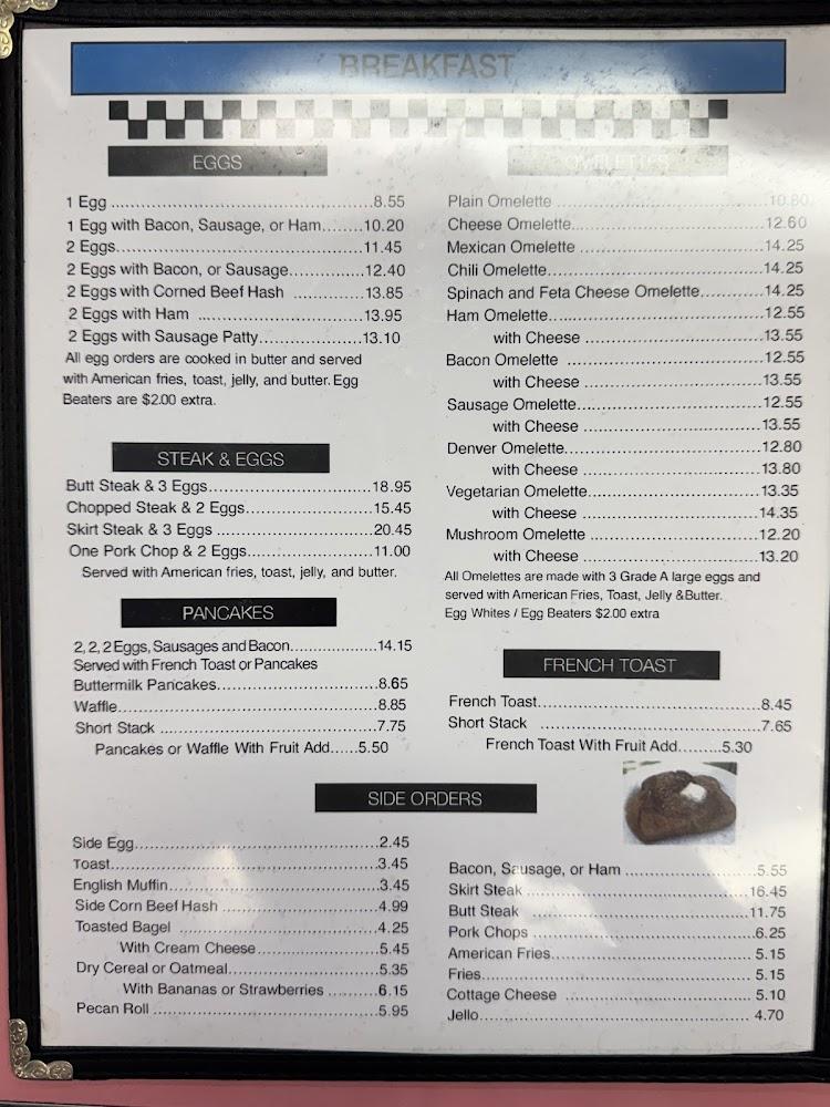 Uncle Bill's Diner Menu image 1